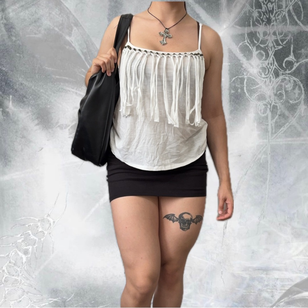 Almost Famous White Sheer Top